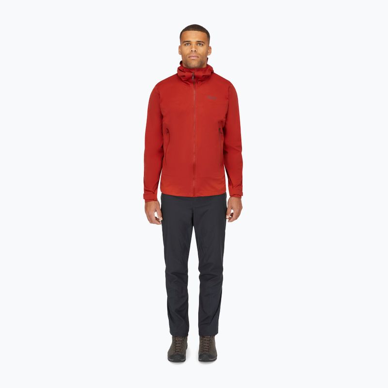 Pánská nepromokavá bunda Rab Kinetic 2.0 Tuscan Red 2