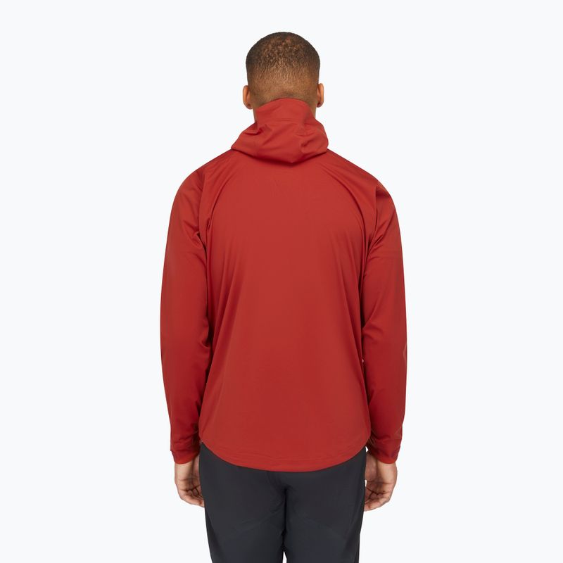 Pánská nepromokavá bunda Rab Kinetic 2.0 Tuscan Red 3