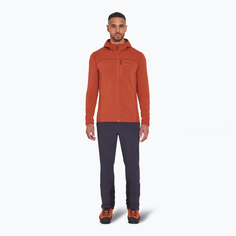 Pánská mikina Rab Ascendor Light Hoody tuscan red 2
