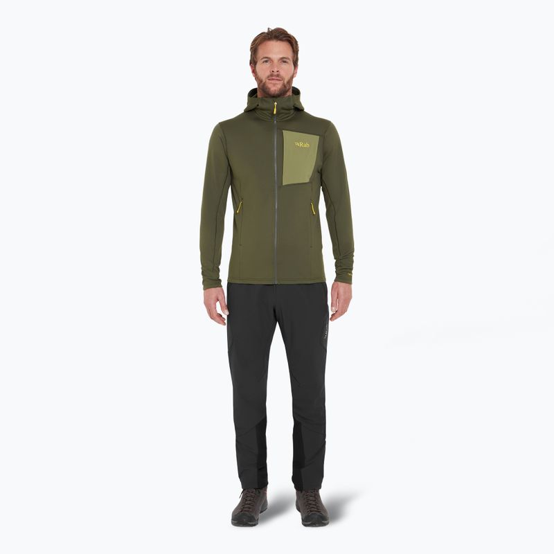 Pánská mikina Rab Superflux Hoody army QFG-13 2