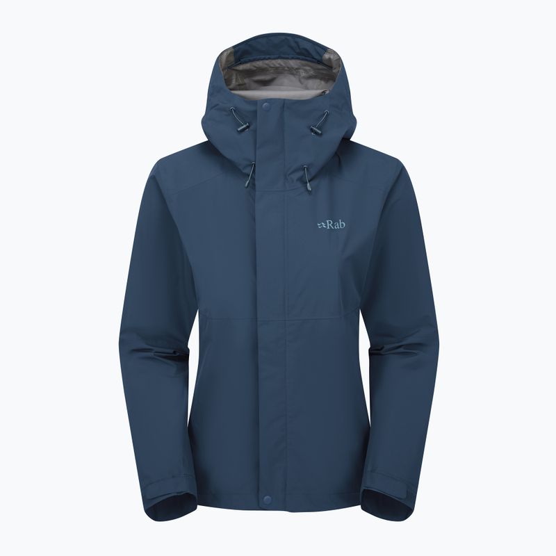 Dámská bunda do deště Rab Downpour tempest blue