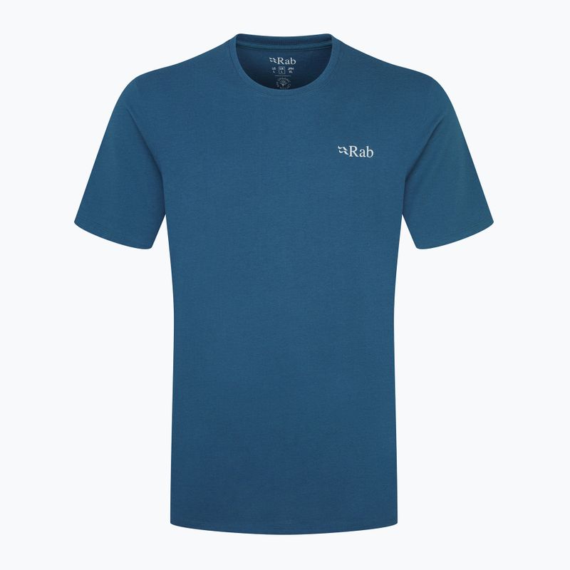 Pánské tričko Rab Stance Mountain Peak tempest blue