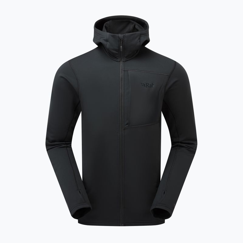 Pánská mikina Rab Superflux Hoody black QFG-13-BKB