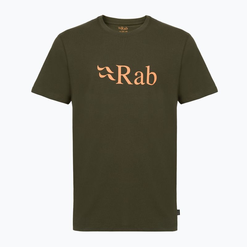 Pánské tričko Rab Stance Logo army green