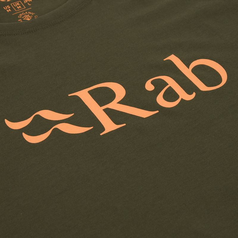 Pánské tričko Rab Stance Logo army green 3