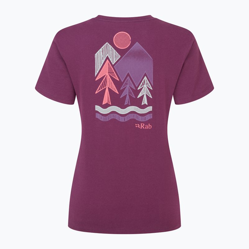 Dámské tričko Rab Tuku Vista Tee mulberry 2