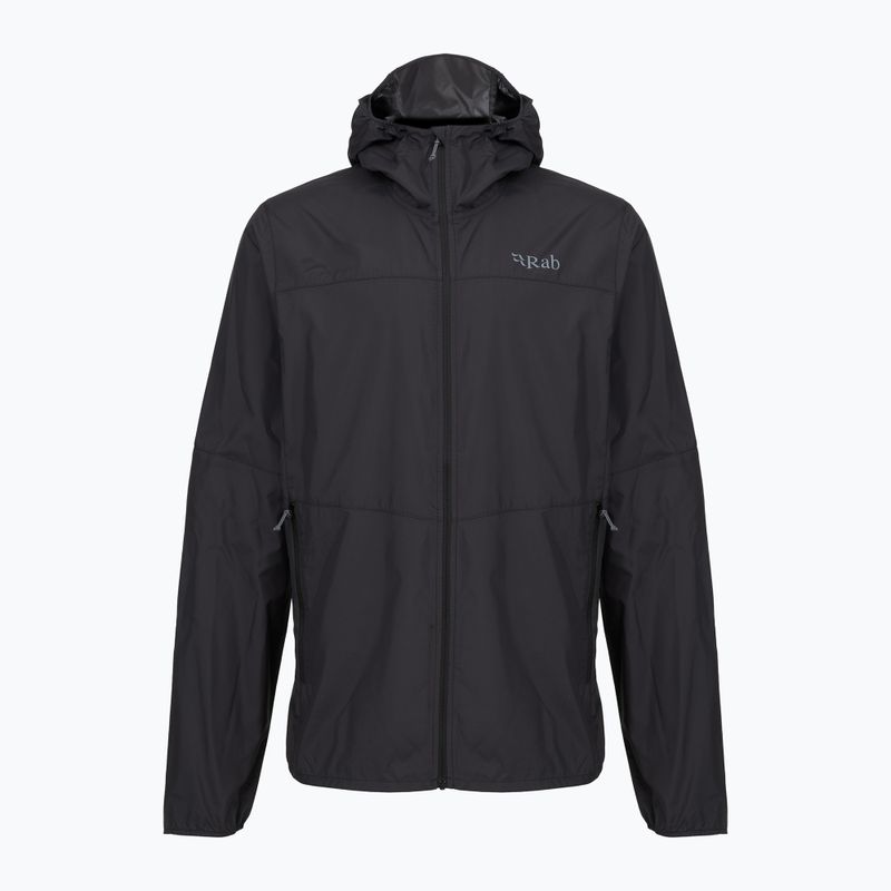Pánská větrovka Rab Windgather Hoody black