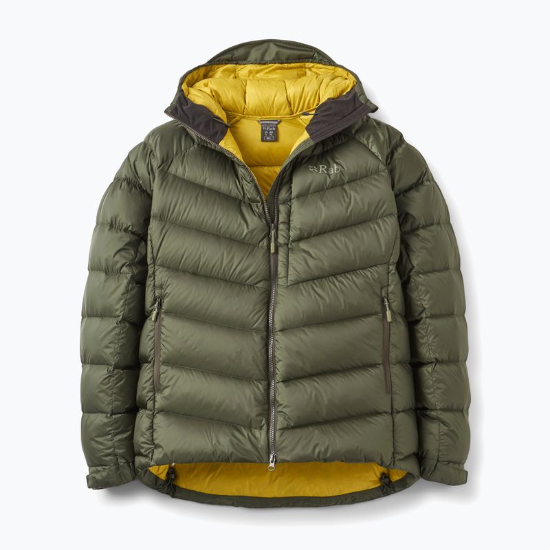 Pánská péřová bunda Rab Glaceon Pro Jacket army