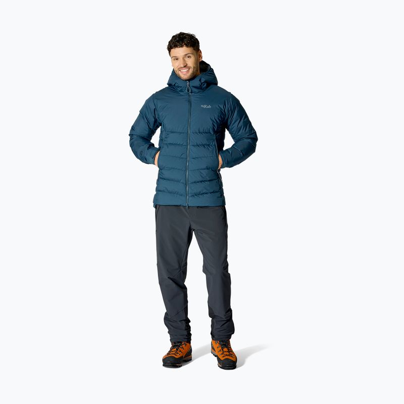 Pánská péřová bunda Rab Infinity Windstopper Hoody tempest blue 2