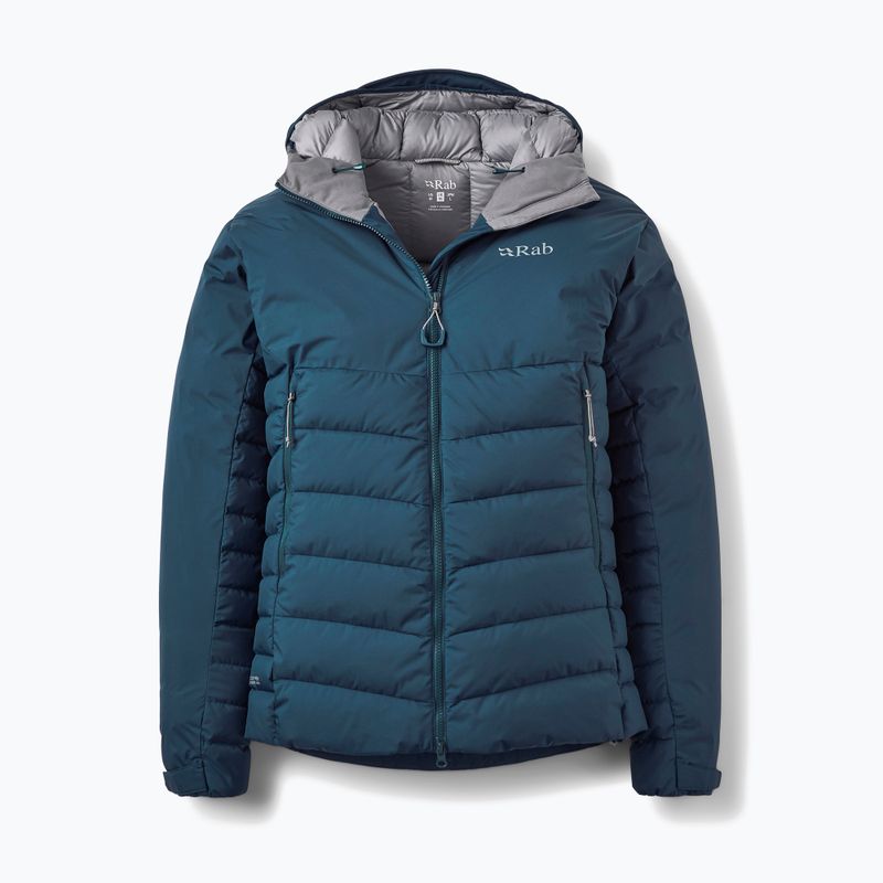 Pánská péřová bunda Rab Infinity Windstopper Hoody tempest blue 4