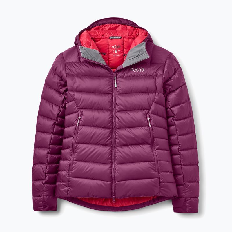 Dámská péřová bunda Rab Electron Pro Hoody mulberry