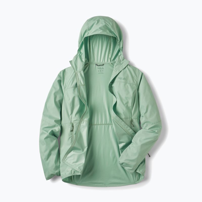 Dámská větrovka Rab Windgather Hoody fig green 3