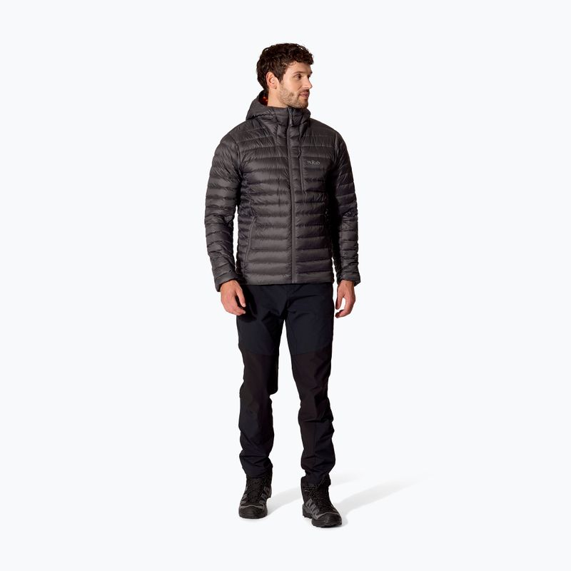 Pánská péřová bunda Rab Microlight Alpine Hoody graphene 2