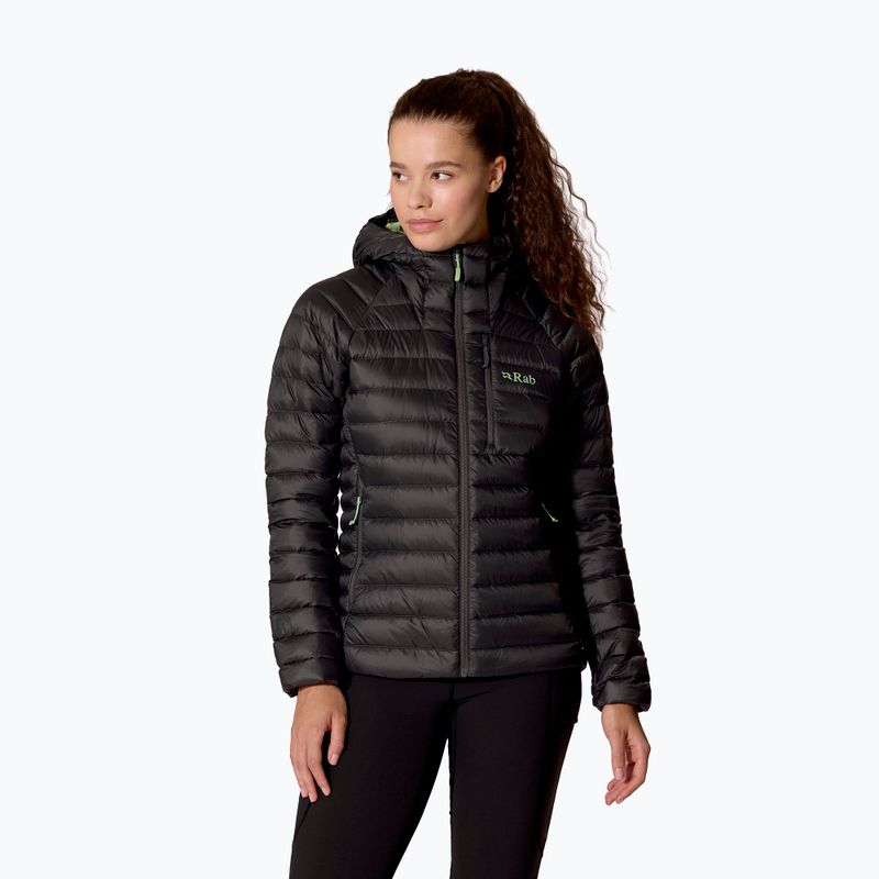 Dámská péřová bunda Rab Microlight Alpine Hoody graphene