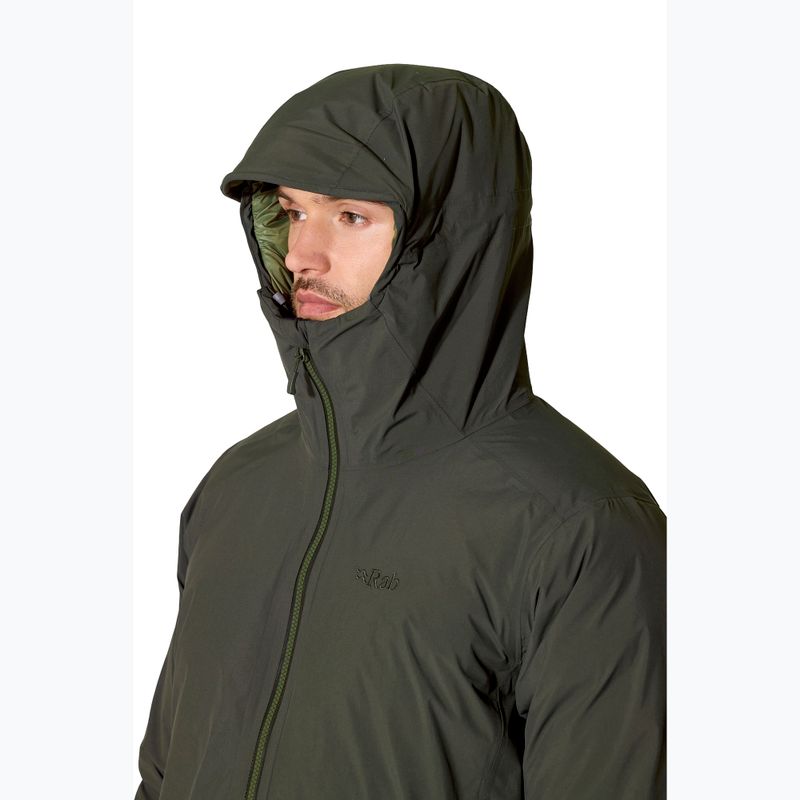 Pánská péřová bunda Rab Valiance dark army 4
