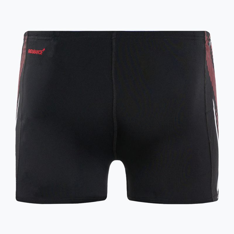 Pánské plavecké boxerky Speedo Tech Panel Aquashort černo-červené 8-00303514539 2