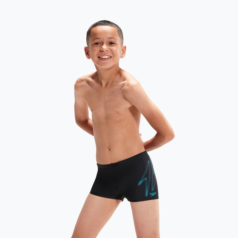 Speedo Hyper Boom Logo Placement Aquashort dětské plavky černé 8-00315415190 5