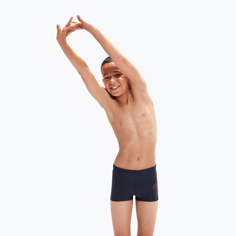 Speedo Hyper Boom Logo Placement Aquashort dětské plavecké šortky tmavě modré 8-00315415190 5