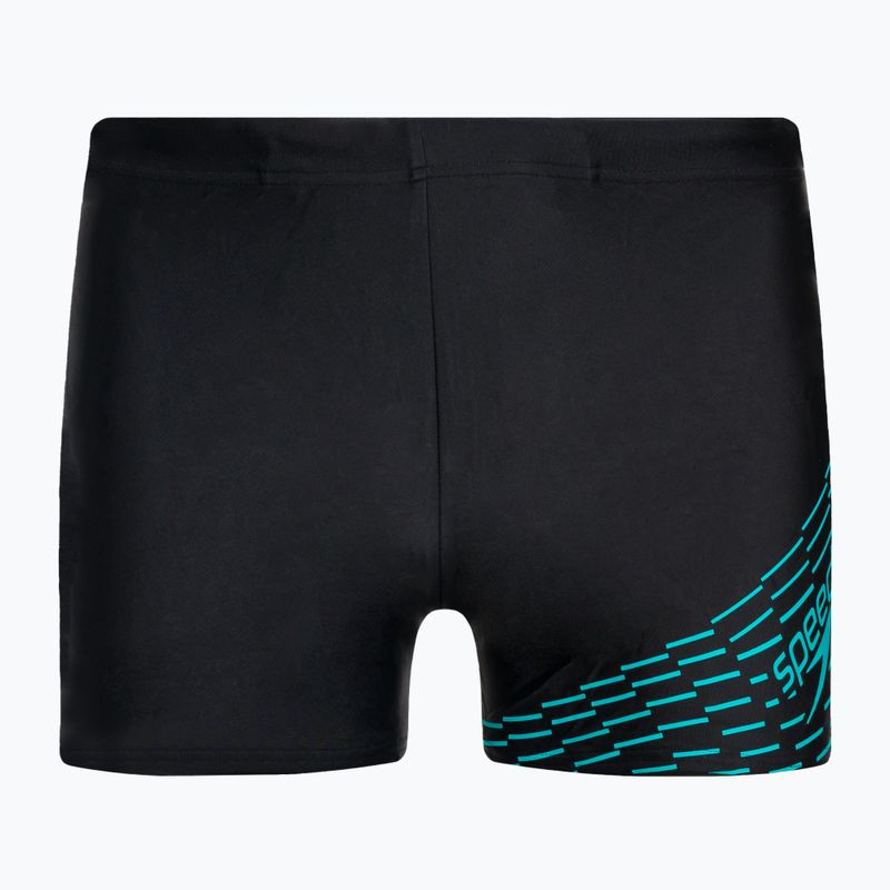 Pánské plavecké šortky Speedo Medley Logo Aquashort černo-modré 8-1135406870