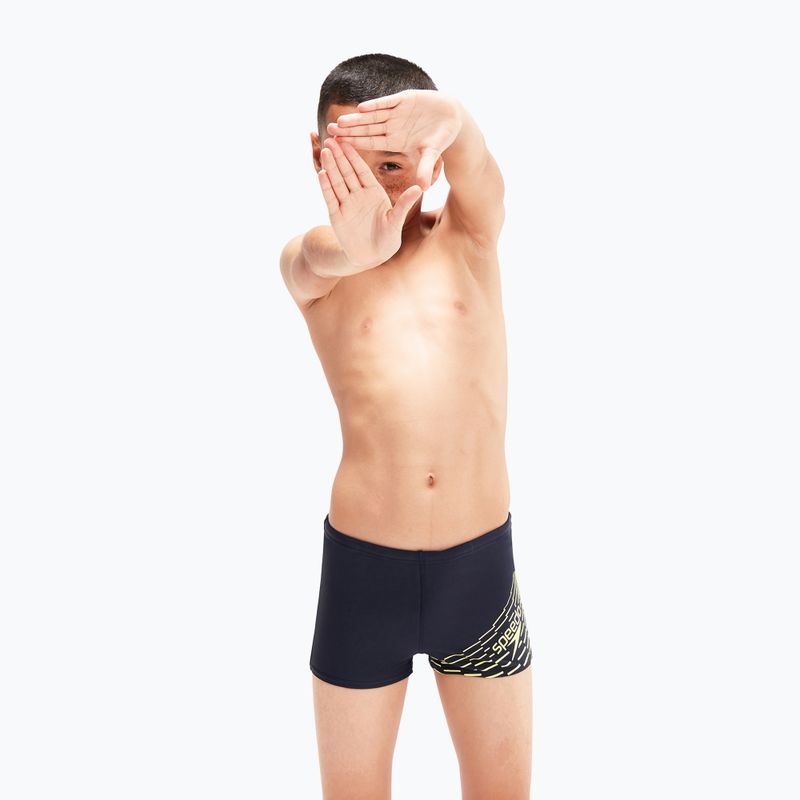 Speedo Medley Logo Aquashort dětské plavecké šortky tmavě modré 8-1241006864 5