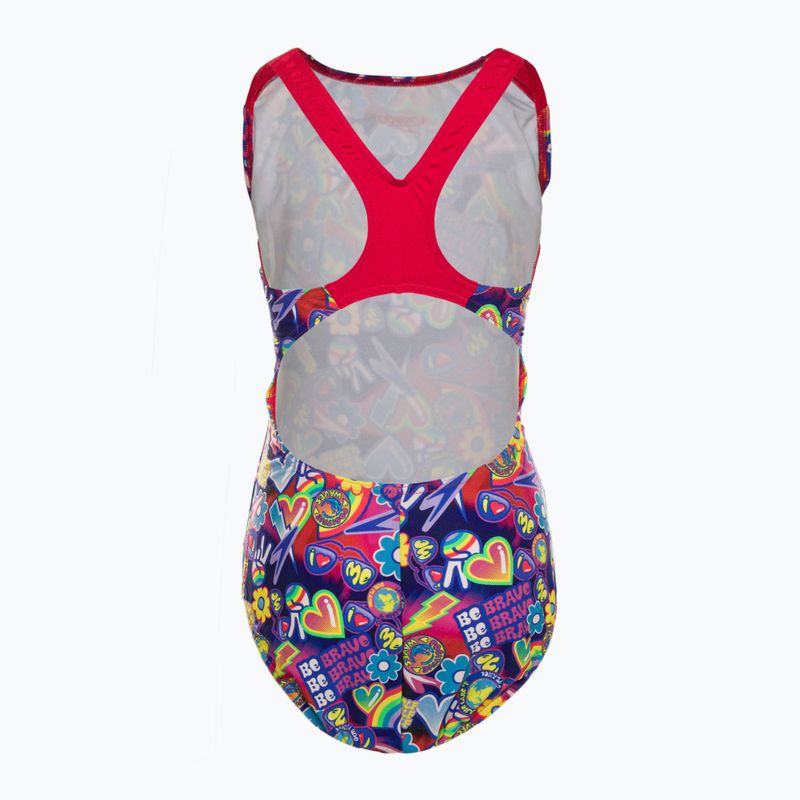 Speedo Digital Allover Splashback modré/červené dětské jednodílné plavky 8-00262314742 2