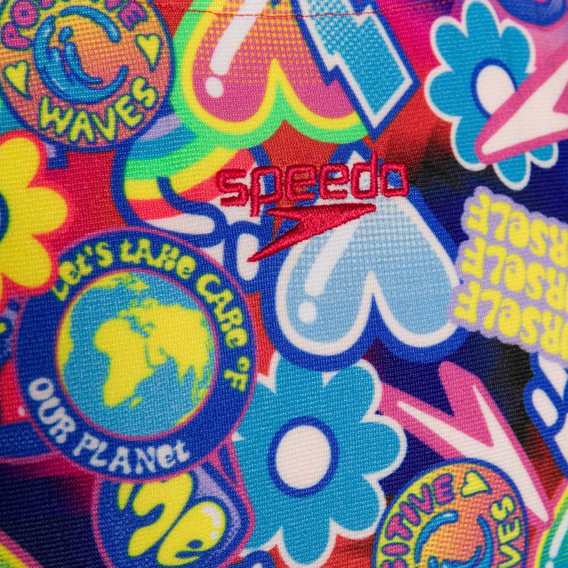 Speedo Digital Allover Splashback modré/červené dětské jednodílné plavky 8-00262314742 3