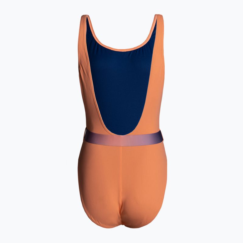 Speedo Dámské jednodílné plavky s páskem Deep U-Back oranžové 8-00307415485 2