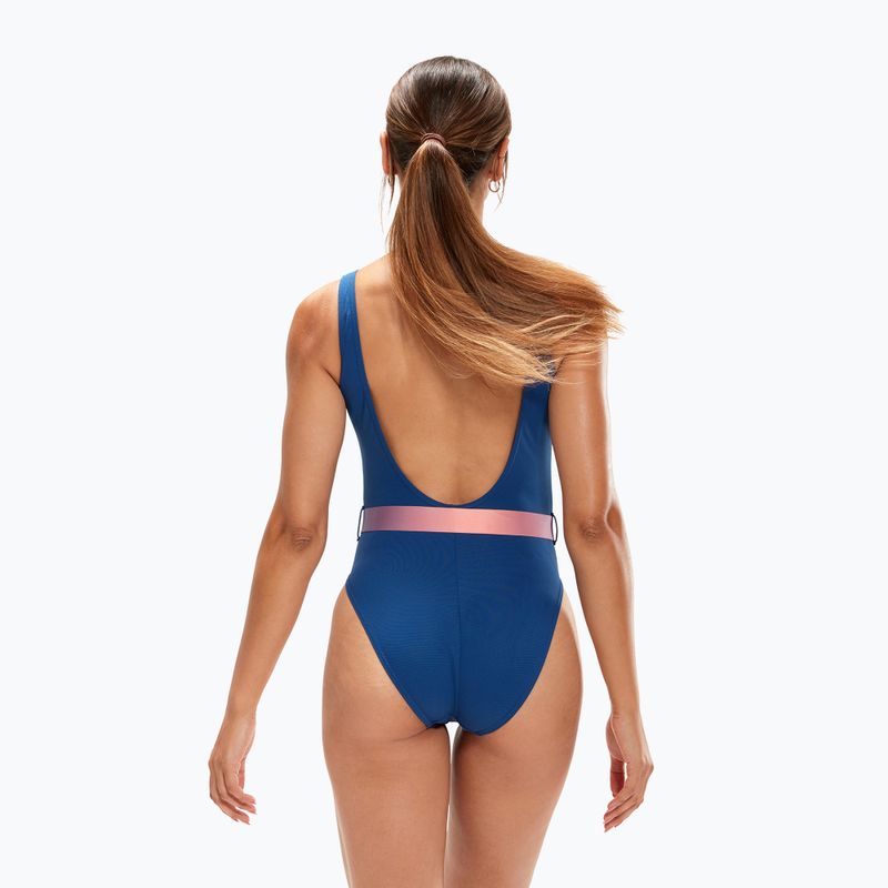 Speedo Dámské jednodílné plavky s páskem Deep U-Back tmavě modré 8-00307415498 7