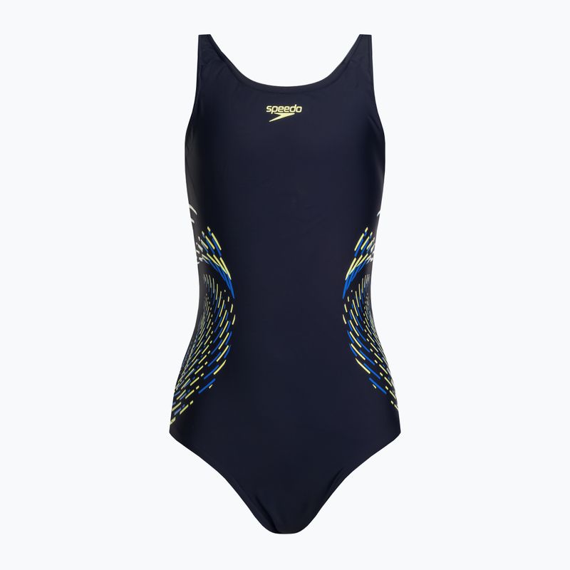 Speedo Plastisol Placement Muscleback dětské jednodílné plavky černé 8-0832414380