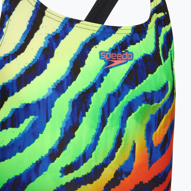 Dětské jednodílné plavky Speedo Digital Placement Medalist blue/green 3