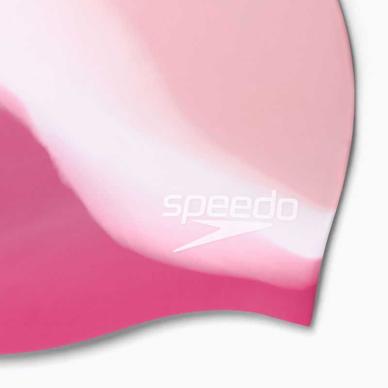 Speedo Multi Colour Silicone Junior dětská čepice růžová 8-00236714575 4