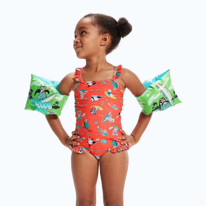 Dětské rukávky na plavání  Speedo Character Printed Armbands chima azure blue/fluro green 5