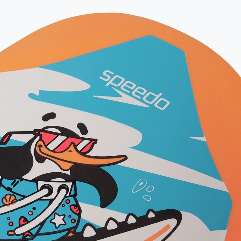Plavecká deska Speedo Turtle Printed Float chima azure blue/fluro orange 4