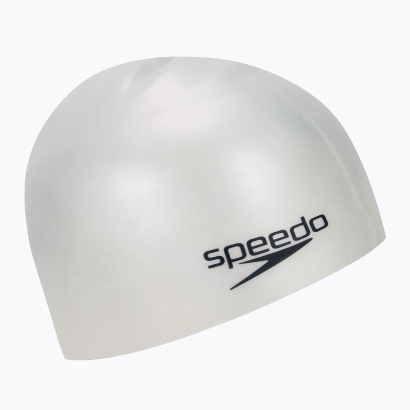 Speedo Obyčejná tvarovaná silikonová čepička stříbrná 8-7098414572