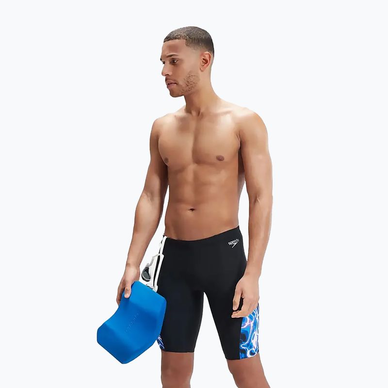 Pánské plavky Speedo Allover Digi V-Cut black/blue 12