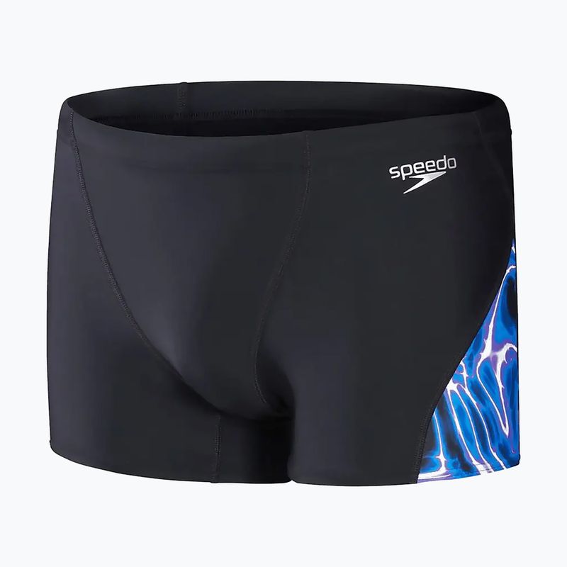 Pánské plavecké boxerky Speedo Allover Digi V-Cut černá/modrá 5