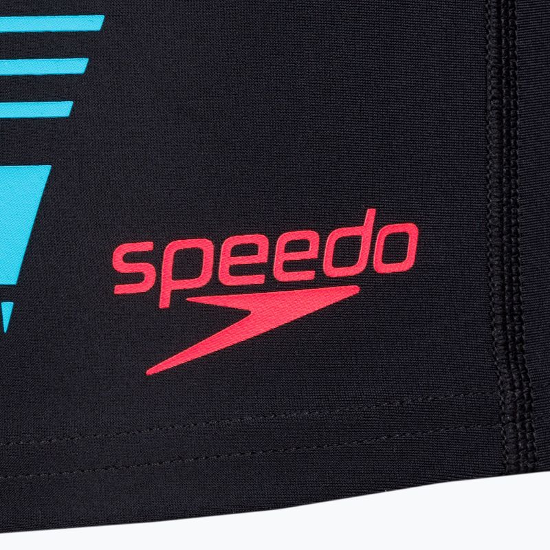 Pánské plavecké šortky Speedo Tech Print black/orange 3