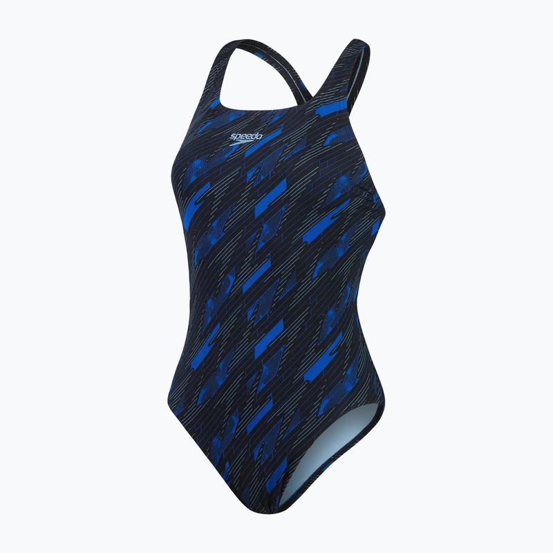 Speedo dámské jednodílné plavky HyperBoom Allover Medalist black/true cobalt/curious blue 2