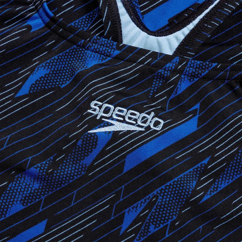 Speedo dámské jednodílné plavky HyperBoom Allover Medalist black/true cobalt/curious blue 4