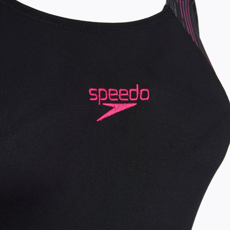 Dámské jednodílné plavky Speedo HyperBoom Splice Muscleback black/electric pink 3