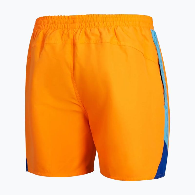 Speedo Hyperboom Splice 16" pánské plavecké šortky mandarin peel/picton blue/true cobalt 2