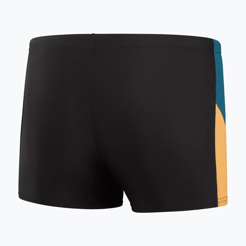 Pánské plavecké boxerky Speedo Dive black/dark teal/mandarin Peel 2