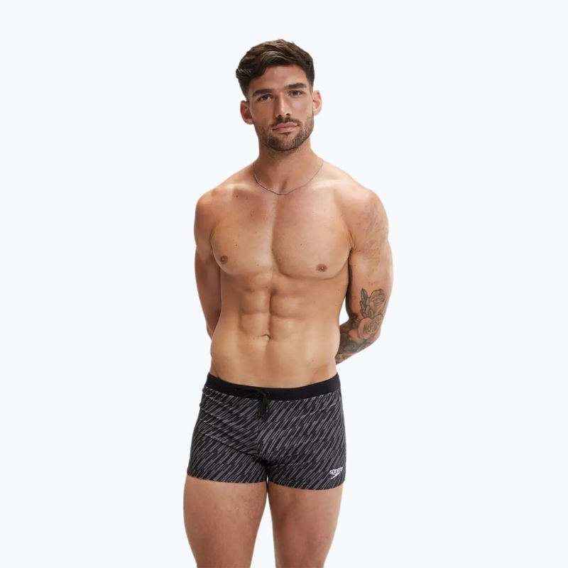 Pánské plavecké boxerky Speedo Valmilton black/gove grey 5