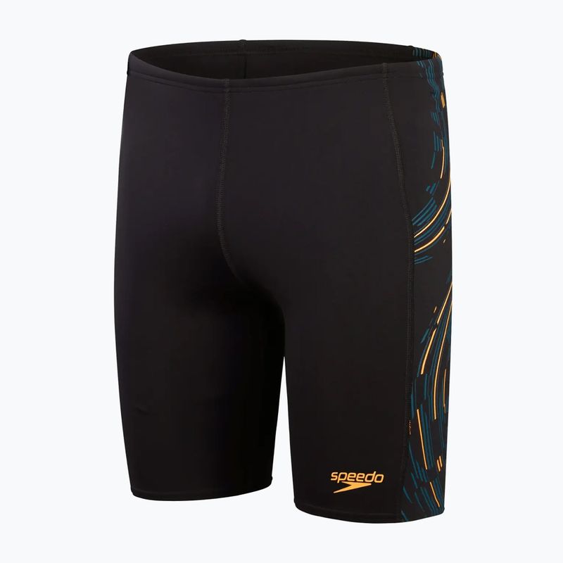 Pánské plavky Speedo Tech Panel black/mandarin peel/dark teal