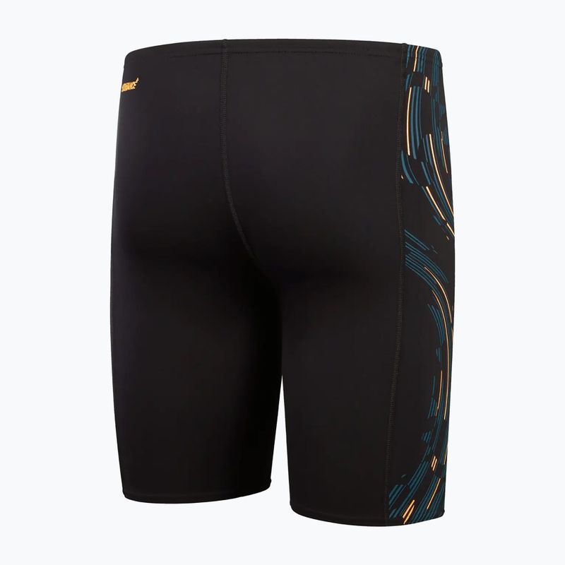 Pánské plavky Speedo Tech Panel black/mandarin peel/dark teal 2