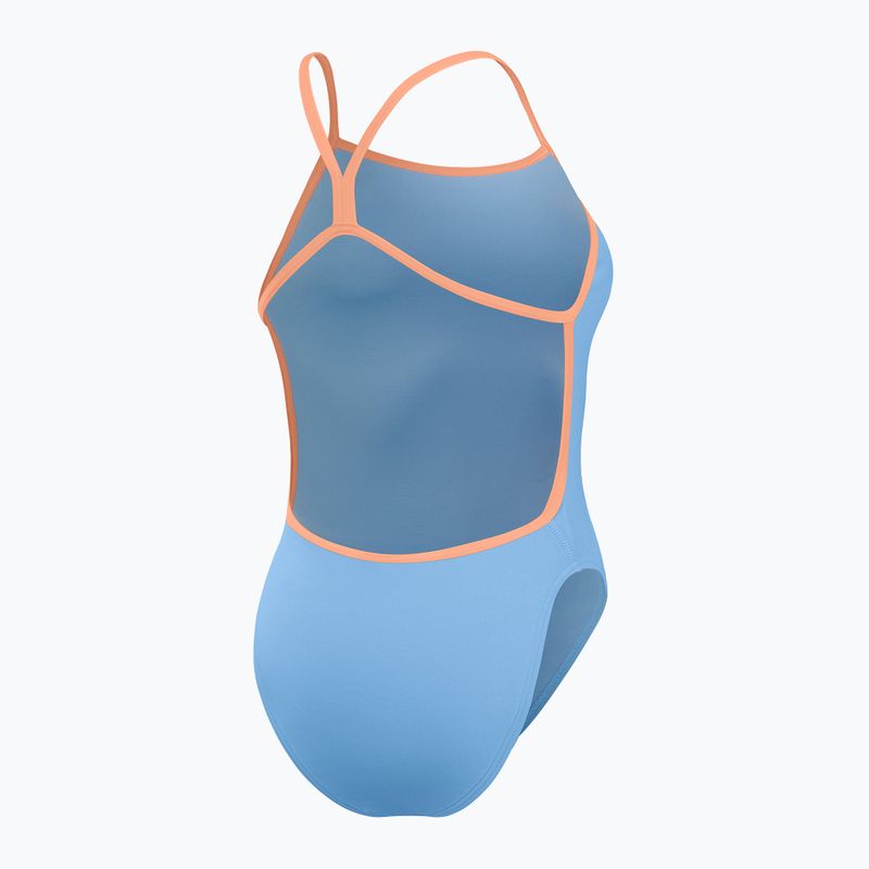 Dámské jednodílné plavky  Speedo Solid Vback curious blue/disco peach 2