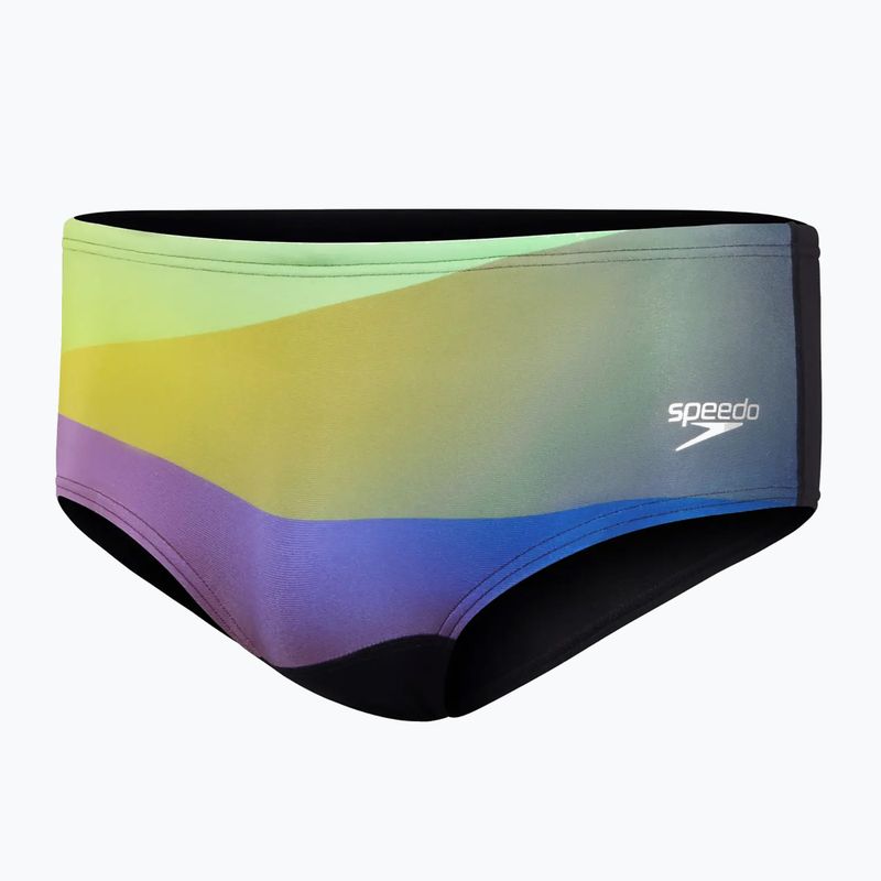 Pánské plavecké kalhotky Speedo Allover Digital Brief black/sweet purple