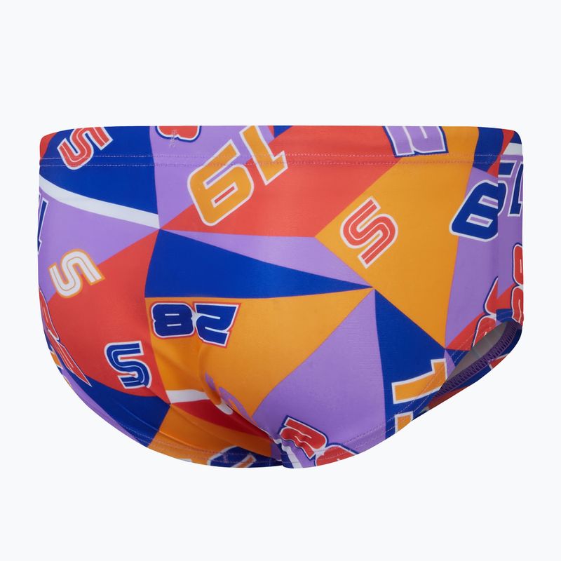 Speedo 13 Allover Club Training Digital Brief dětské plavecké kalhotky true cobalt/sweet purple/mandarin peel 2