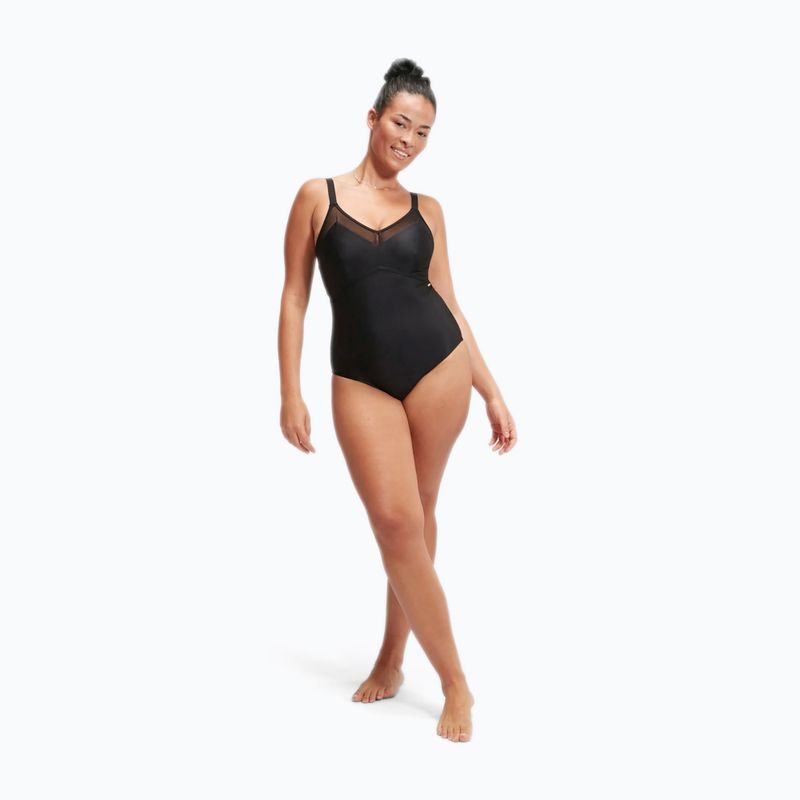 Dámské jednodílné plavky peedo Shaping Mesh Detail One Piece black 2