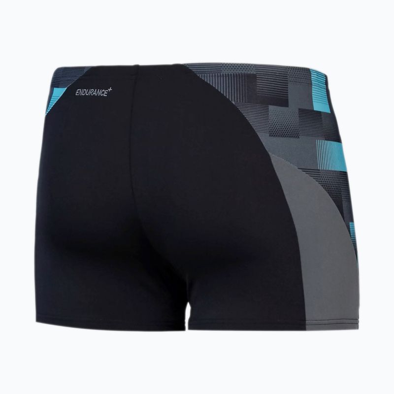 Pánské plavky Speedo Endurance+ MAX Splice Aquashort black/usa charcoal/marine 2